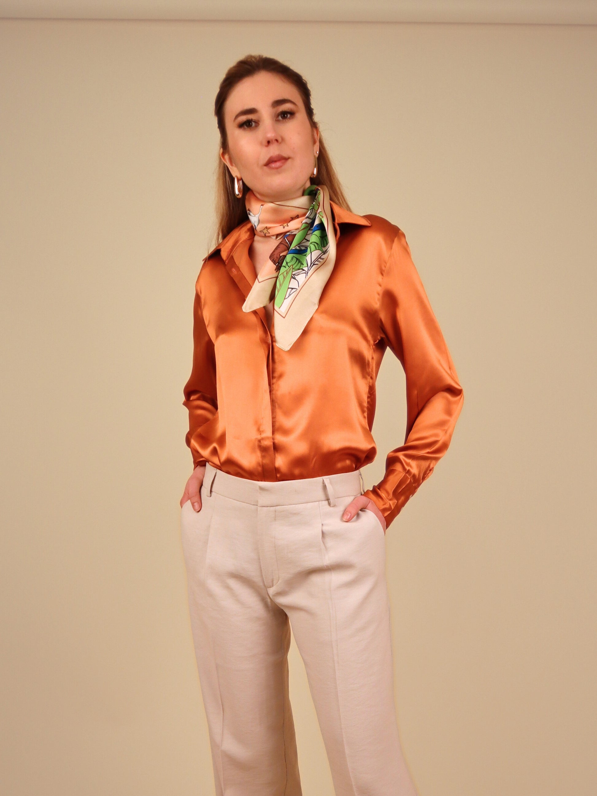 silk shirt , Blouse